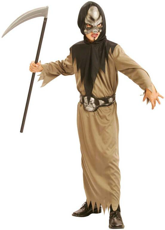 KARNEVAL Šaty Smrtka vel.S (110-120cm) 4-6 let KOSTÝM