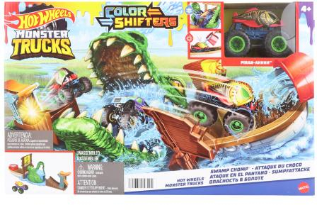 Hot Wheels Monster Trucks color shifters zuřivý krokodýl HGV14TV