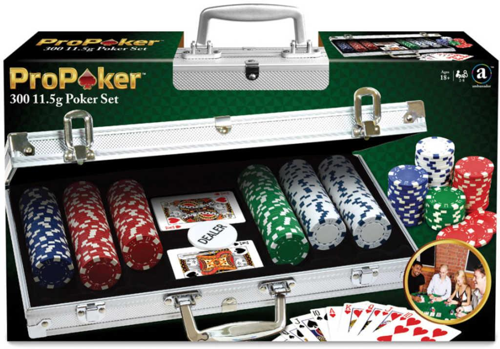 HRA Poker De Luxe 300 žetonů v kufříku pro dospělé SPOLEČENSKÉ HRY