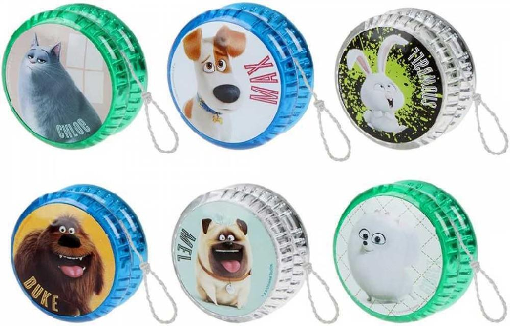 JoJo Pets svítící Tajný život mazlíčků jo-jo 6 druhů Světlo plast