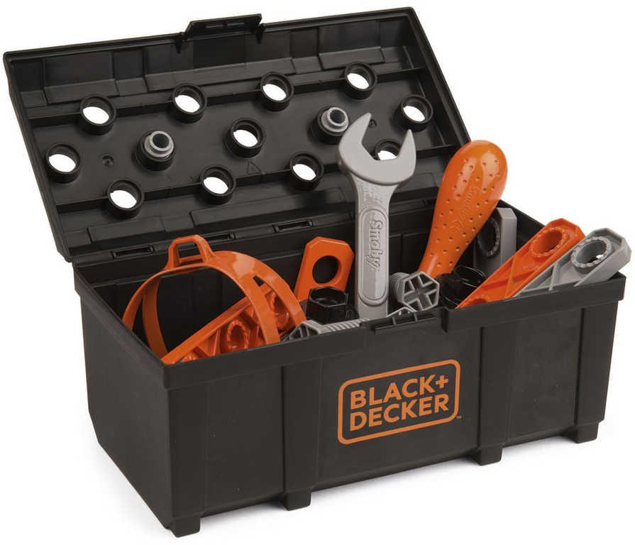 SMOBY Black and Decker auto šroubovací kamion s boxem s dětským nářadím 2v1