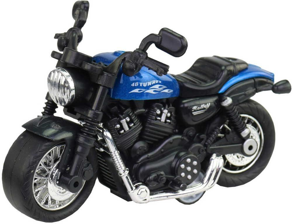 Motorka kovová 10,5cm zpětný chod City Collection Hrdinové silnic 4 barvy