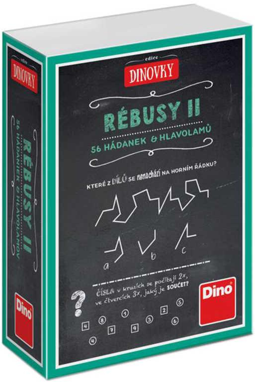 DINO Hra Rébusy II 56 hádanek a hlavolamů v krabici *SPOLEČENSKÉ HRY*