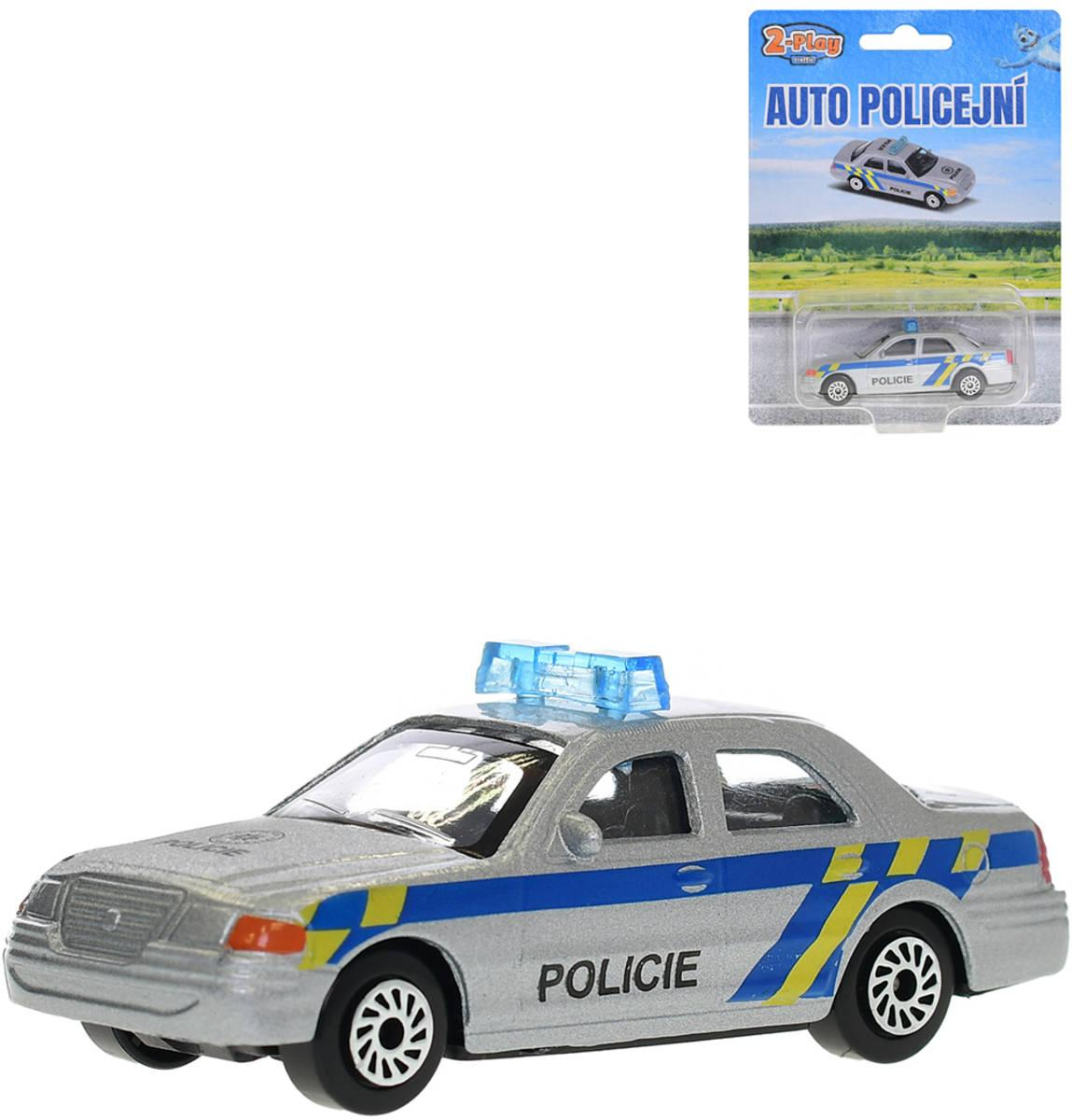 Auto policie CZ 2-Play Traffic kovové na volný chod na kartě