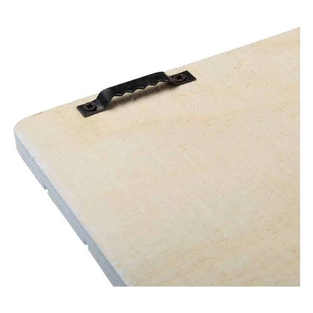 Nástěnný věšák Keys Fish Kov Dřevo MDF (3,5 x 12 x 40 cm)