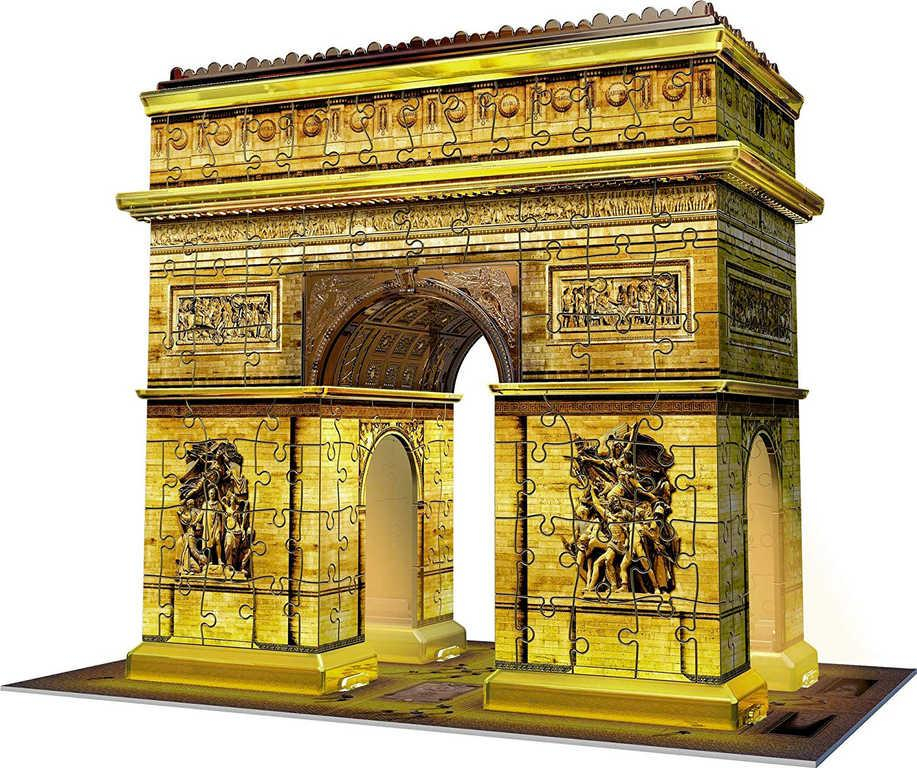 RAVENSBURGER Puzzle 3D Vítězný Oblouk Noční edice 216 dílků na baterie LED Světlo