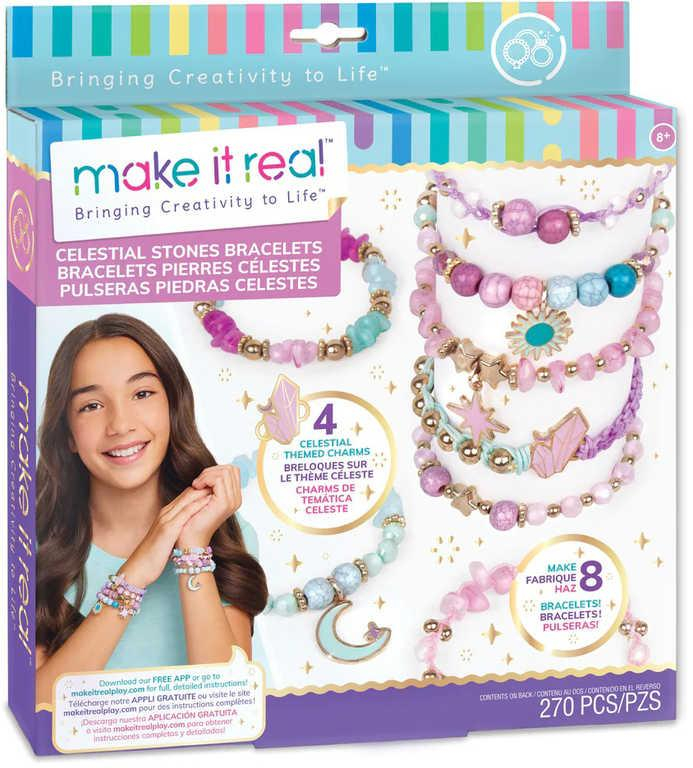 MAKE IT REAL Náramky Celestial Stones kreativní set výroba dětské bižuterie