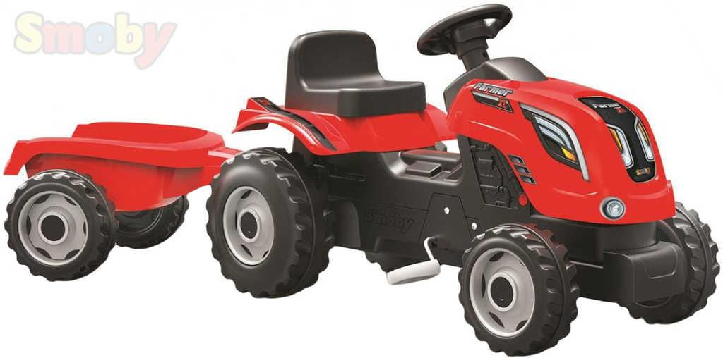 ds58904206_smoby_traktor_detsky_slapaci_farmer_xl_cerveny_s_vleckou_a_klaksonem_plast_1