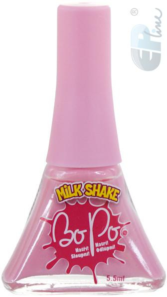 EP Line BO-PO Lak na nehty růžový slupovací 5,5ml s vůní milk shake pro holčičky