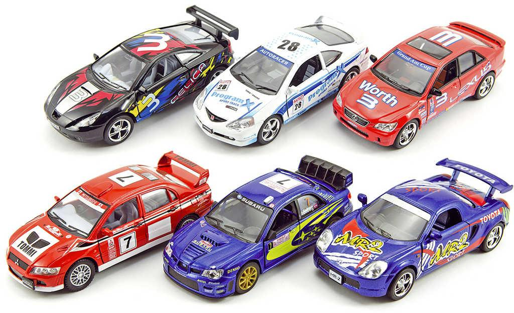 KINSMART Auto model 1:38 Street Fighter kov PB 13cm 6 druhů