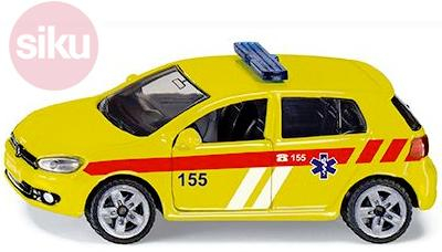 SIKU Auto osobní Volkswagen Golf VI 2.0 TDI Ambulance ČR model kov 1411