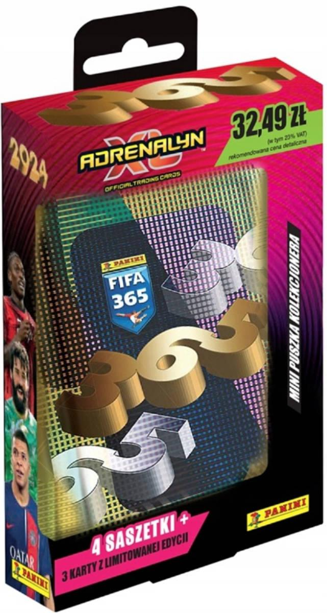 PANINI FIFA 365 23/24 Sběratelské karty Adrenalyn XL 4x booster plechovka