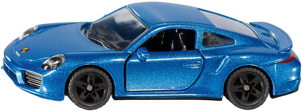 SIKU Auto Porsche Turbo S modrý 8cm model kovový 1506