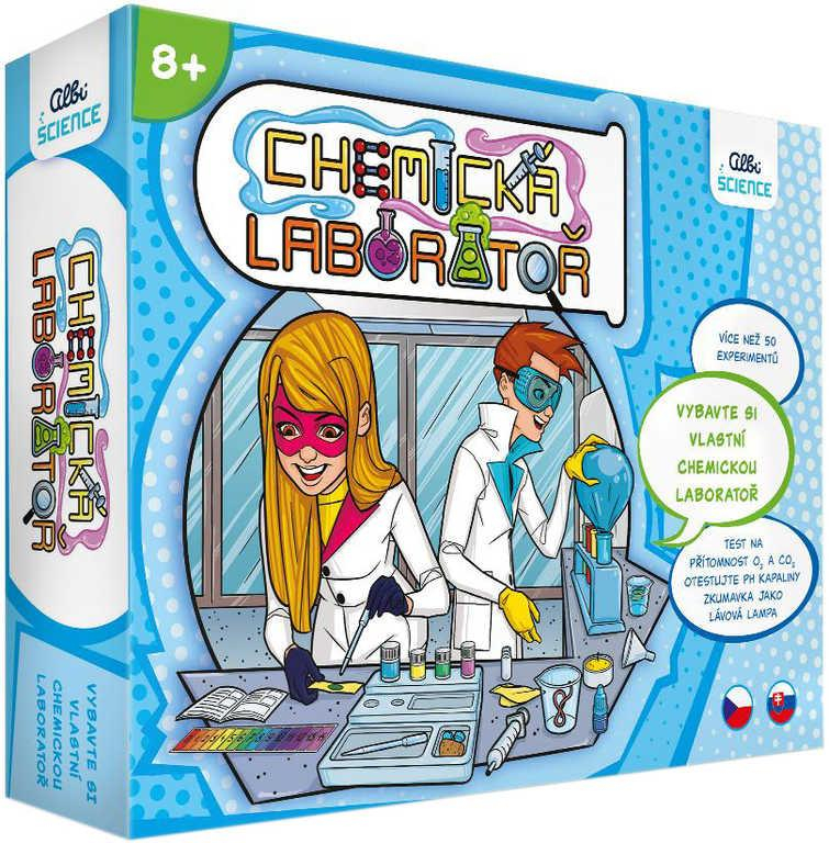 ALBI Science Chemická laboratoř experimentální vědecký set v krabici