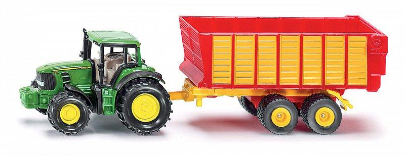 SIKU Blister - Claas s přívěsem na siláž
