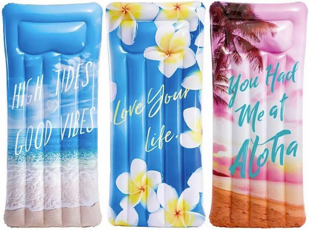 INTEX Lehátko nafukovací Letní inspirace 178x84cm matrace na vodu 3 druhy 58772