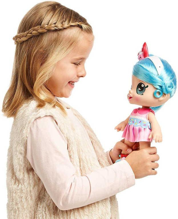 KINDI KIDS Panenka Jessicake 30cm velké oči interaktivní herní set s doplňky