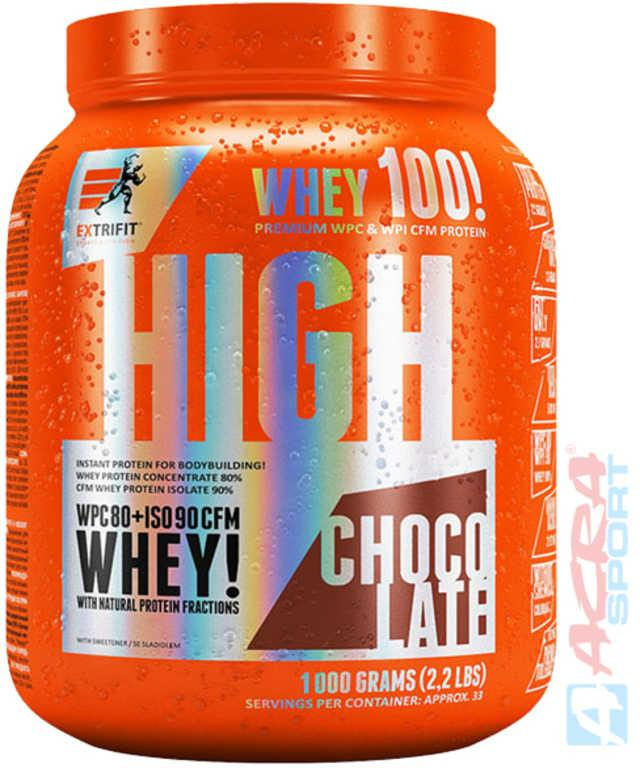 ACRA Extrifit High Whey 80 1000g chocolate výživový doplněk pro sportovce