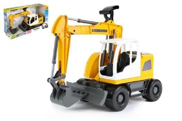 Auto Bagr Liebherr A918 Litronic plast 48cm 1:15 v krabici 3+