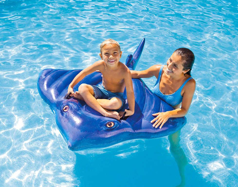 INTEX Rejnok nafukovací s úchyty 188x145cm dětské vozítko do vody 57550